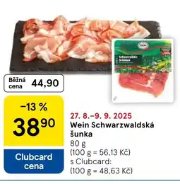 Tesco Wein Schwarzwaldská šunka nabídka