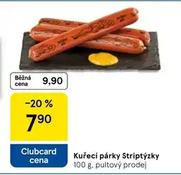 Tesco Kuřecí párky Striptýzky nabídka