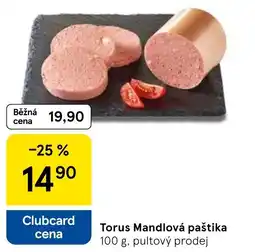 Tesco Torus Mandlová paštika nabídka