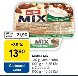Tesco Müller Mix nabídka
