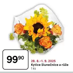 Tesco Kytice Slunečnice a růže nabídka