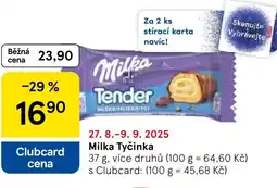Tesco Milka Tyčinka nabídka