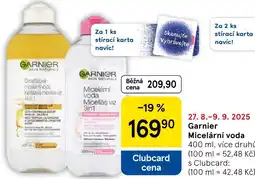 Tesco GARNIER Micelȧmí voda nabídka
