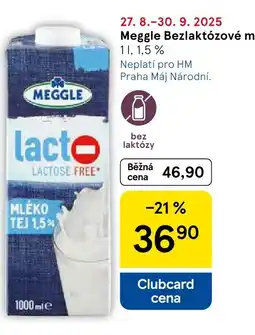 Tesco MEGGLE Bezlaktózové mléko nabídka