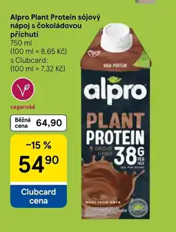 Tesco Alpro Plant Protein sójový nápoj s čokoládovou příchutí nabídka
