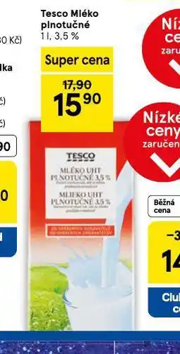 Tesco Trvanlivé mléko 3,5% nabídka
