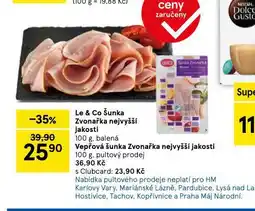 Tesco Le & co šunka zvonařka nabídka