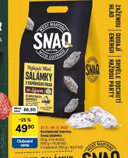 Tesco Snaq salámky nabídka