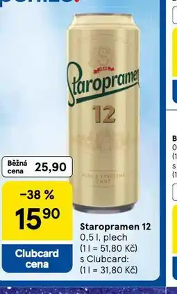 Tesco Pivo staropramen 12 nabídka