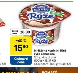 Tesco Kunín mléčná rýže ochucená nabídka