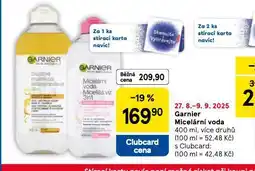 Tesco Garnier micelární voda nabídka