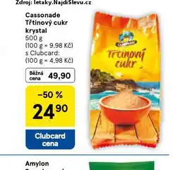 Tesco Třtinový cukr krystal nabídka
