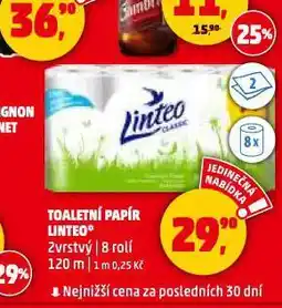 Penny Market Linteo toaletní papír nabídka