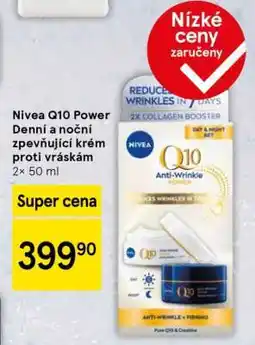 Tesco Nivea Q10 Power Denní a noční zpevňující krém proti vráskám nabídka