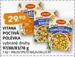 Terno Vitana Poctivá polévka nabídka