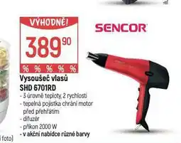 Globus Vysoušeč vlasů sencor nabídka