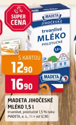 Trefa Madeta jihočeské mléko nabídka
