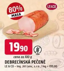 Trefa Debrecínská pečeně nabídka