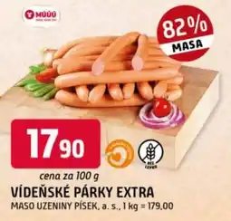 Trefa Vídeňské párky extra nabídka