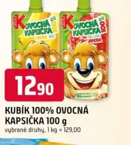 Trefa Kubík 100% ovocná kapsička nabídka