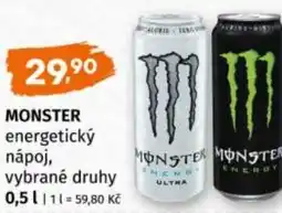 Trefa Monster energetický nápoj nabídka