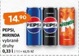 Trefa Pepsi, Mirinda nabídka