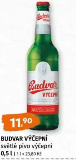 Trefa Budvar výčepní světlé pivo výčepní nabídka