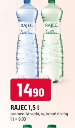 Trefa Rajec pramenitá voda nabídka