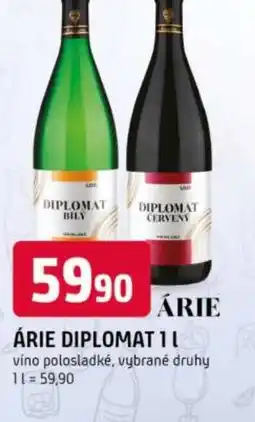 Trefa Árie diplomat víno polosladké nabídka