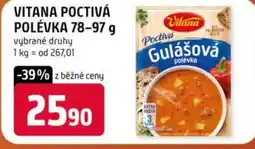 Trefa Vitana poctivá polévka nabídka
