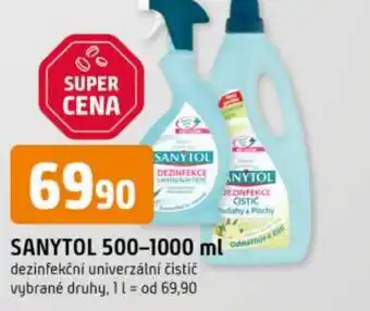 Trefa Sanytol dezinfekční univerzální čistič nabídka