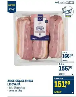 Makro Anglická slanina lisovaná nabídka
