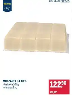 Makro Mozzarella 40% nabídka