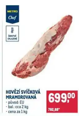 Makro Hovězí svíčková mramorovaná nabídka