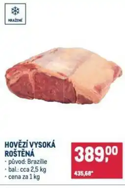 Makro Hovězí vysoká roštěná nabídka