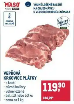 Makro Vepřová krkovice plátky nabídka
