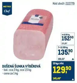 Makro Dušená šunka výběrová nabídka