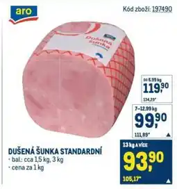 Makro Dušená šunka standardní nabídka