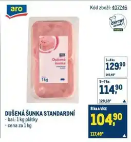 Makro Dušená šunka standardní nabídka