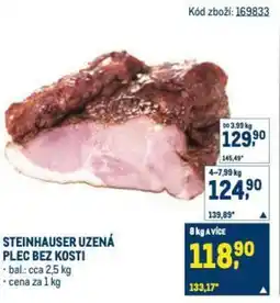 Makro Steinhauser uzená plec bez kosti nabídka