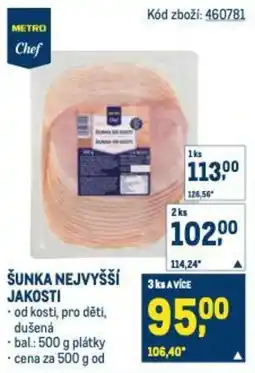 Makro Šunka nejvyšší jakosti nabídka