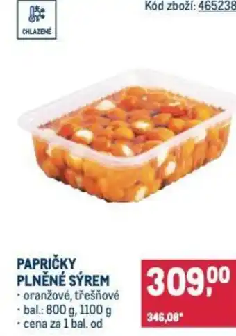 Makro Papričky plněné sýrem nabídka