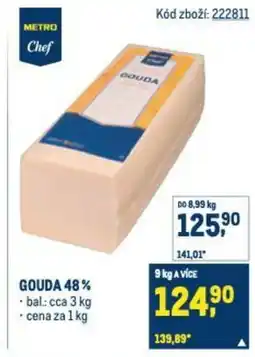 Makro Metro Chef Gouda 48% nabídka