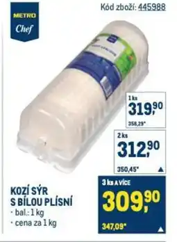 Makro Metro Chef Kozí sýr s bílou plísní nabídka