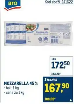 Makro Mozzarella 45% nabídka