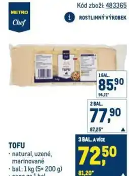 Makro Tofu nabídka
