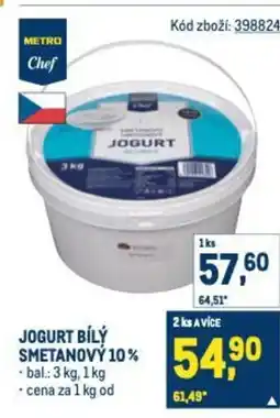 Makro Metro Chef Jogurt bílý smetanovy 10% nabídka
