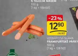 Flop FRANKFURTSKÉ PÁRKY 100g nabídka