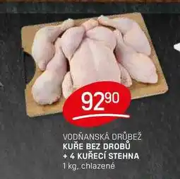Flop KUŘE BEZ DROBŮ + 4 KUŘECÍ STEHNA 1 kg, chlazené nabídka