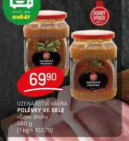 Flop POLÉVKY VE SKLE různé druhy 680 g nabídka